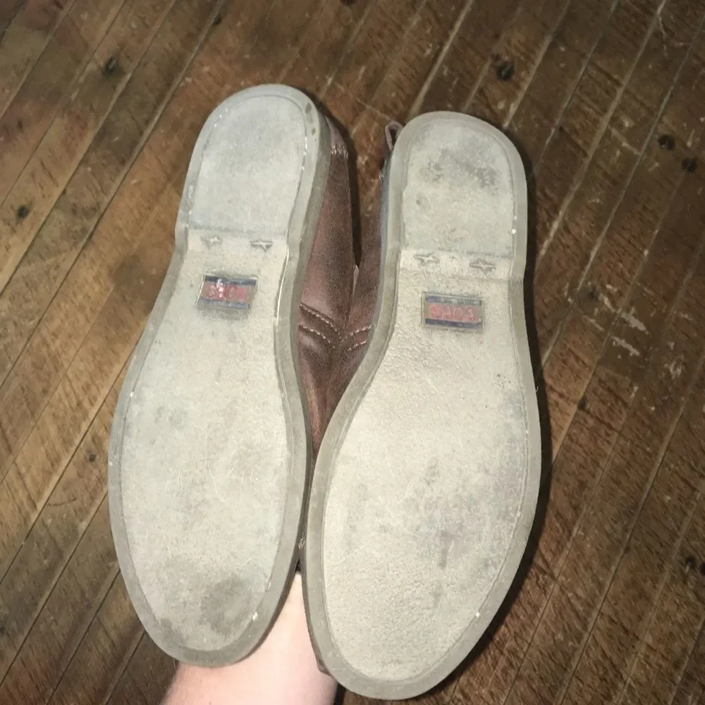 Bobs Memory foam leather slip on shoes